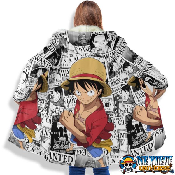 One Piece Straw Hat Pirates Wanted Jacket Hooded