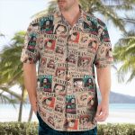 One Piece Vintage Wanted Poster Pattern Hawaiian Shirt