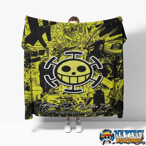 Trafalgar Law Blanket Heart Pirates Symbol