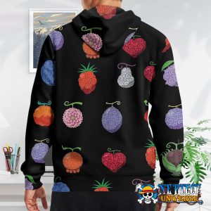 One Piece Devil Fruits Black 3D Hoodie