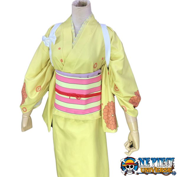 Kikunojo One Piece Costume Cosplay Outfit Wano Kimono