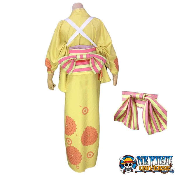 Kikunojo One Piece Costume Cosplay Outfit Wano Kimono