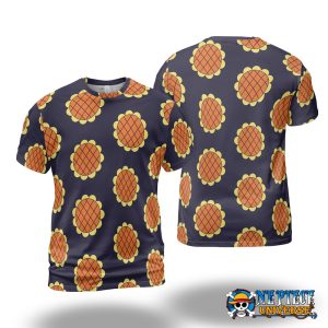 Luffy Dressrosa Sunflower 3D T-Shirt