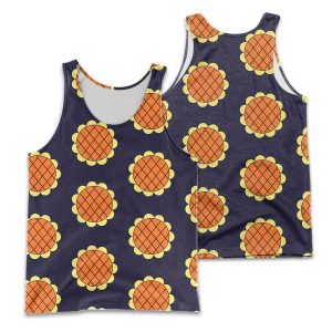 Luffy Dressrosa Sunflower Pattern Tank Top