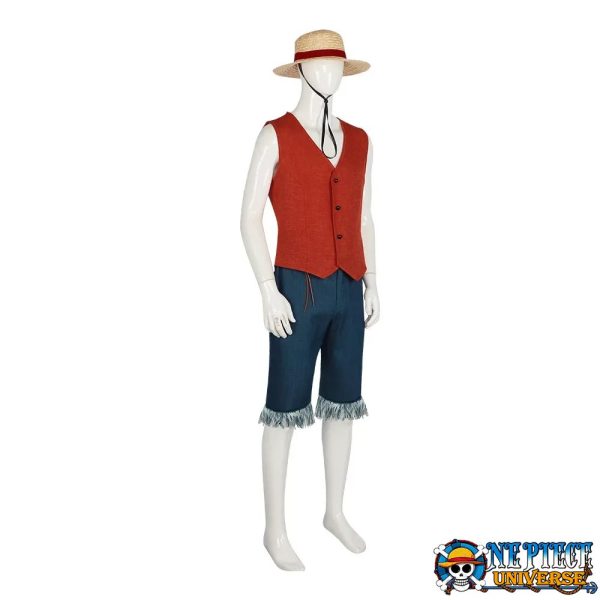 Luffy Live Action Costume Cosplay Halloween