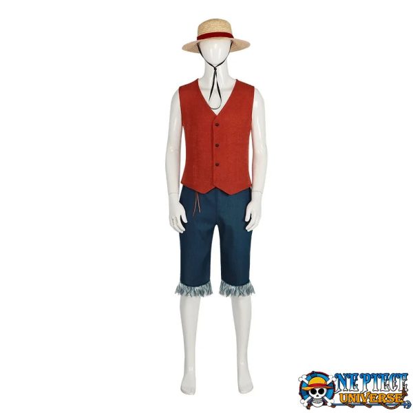 Luffy Live Action Costume Cosplay Halloween