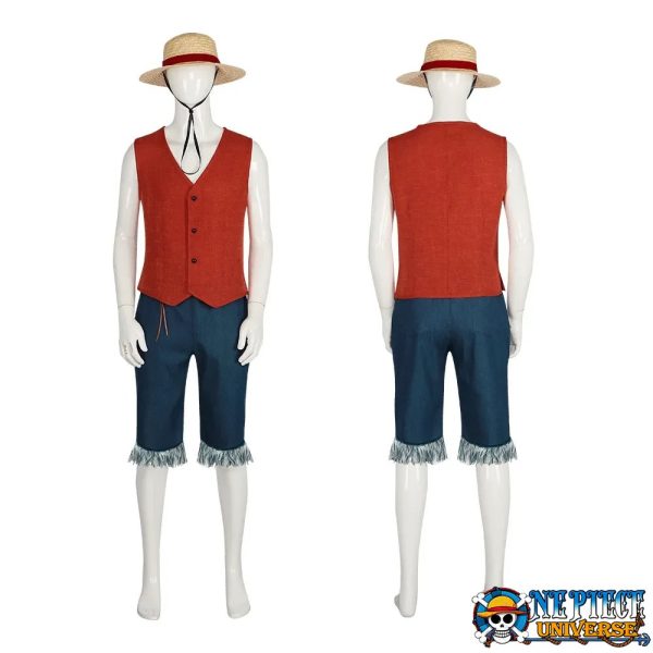 Luffy Live Action Costume Cosplay Halloween