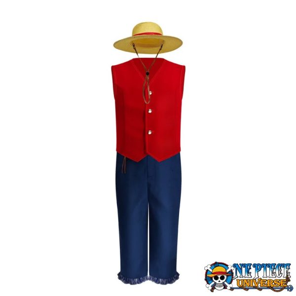 Luffy Live Action Costume Cosplay Halloween