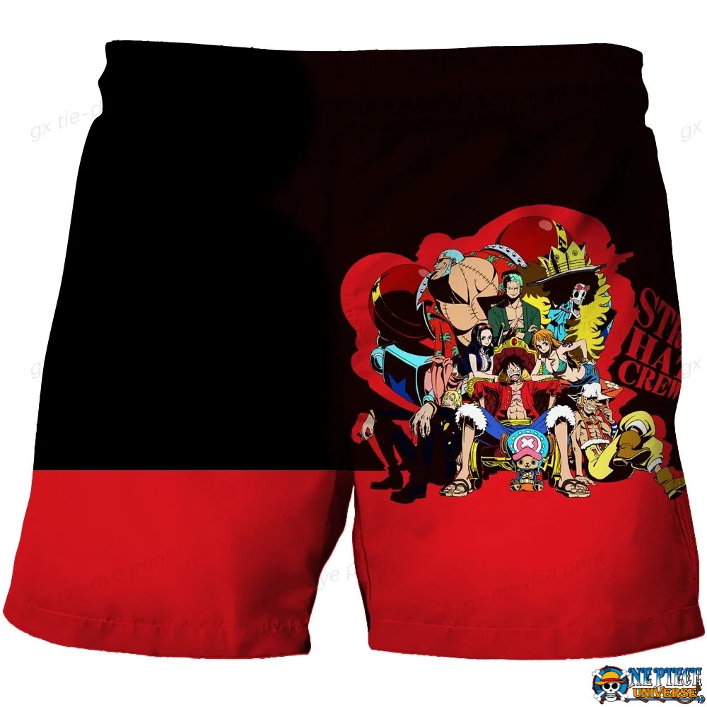 Luffy and his Friends Beach Shorts