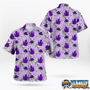 Nico Robin Purple Hawaiian Shirt Button Up