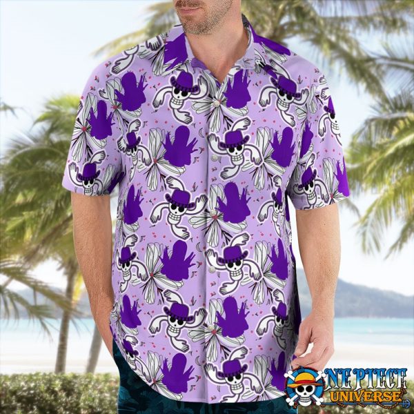 Nico Robin Purple Hawaiian Shirt Button Up