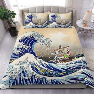 One Piece Anime Bedding Sheet Thousand Sunny Japanese Style