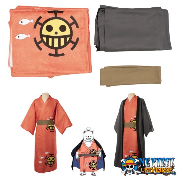 One Piece Bepo Cosplay Wano Costume Kimono Outfit