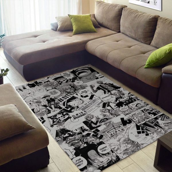 One Piece Manga Rug Luffy Ace Sabo Zoro