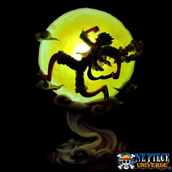 One Piece Nika Luffy Statue Moon Light