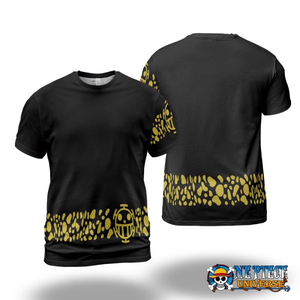 One Piece Trafalgar Law Black 3D T-Shirt