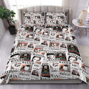 One Piece Wanted Straw Hat Pirates Bedding Set