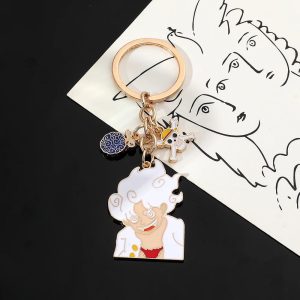 Sun God Luffy Gear 5 Keychain