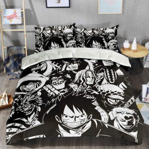 Black White Srawhat Pirates Member Bed Set