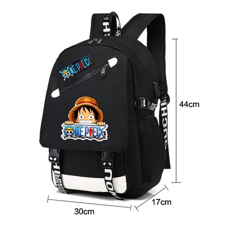 3pcs set Anime One Piece Backpack