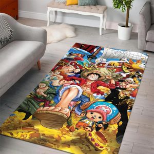 Anime Main Characters Straw Hat Team One Piece Rug