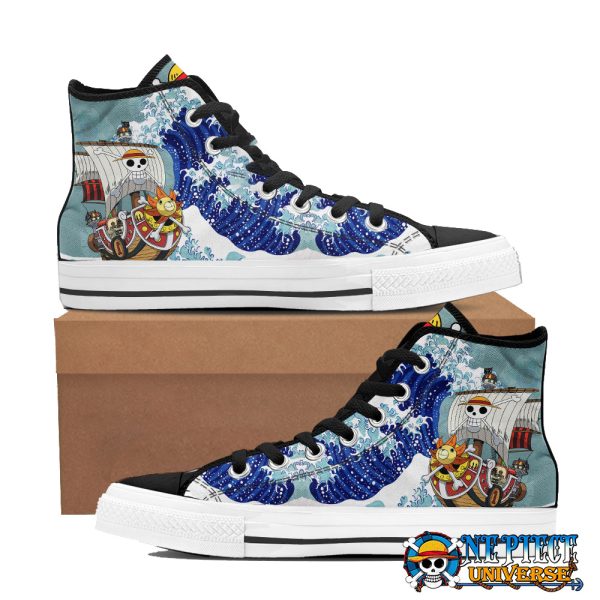 Anime Thousand Sunny Kanagawa Wave Canvas Shoes