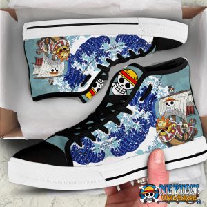 Anime Thousand Sunny Kanagawa Wave Canvas Shoes