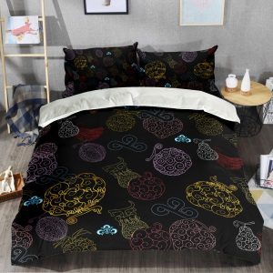 Devil Fruits Color Sketch Bedding Set Bed Sheet