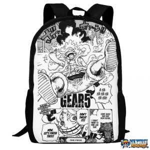 Gear 5th Luffy Manga Canvas Backpack