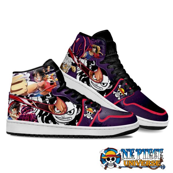 Anime Luffy Gear 4 Angry JD Custom Shoes