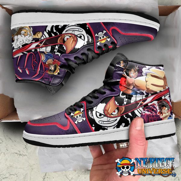 Anime Luffy Gear 4 Angry JD Custom Shoes