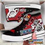 Luffy Gear 5 Nika Red Canvas Shoes