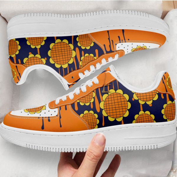 Luffy Sunflower Dressrosa Arc Pattern Air Sneakers Shoes