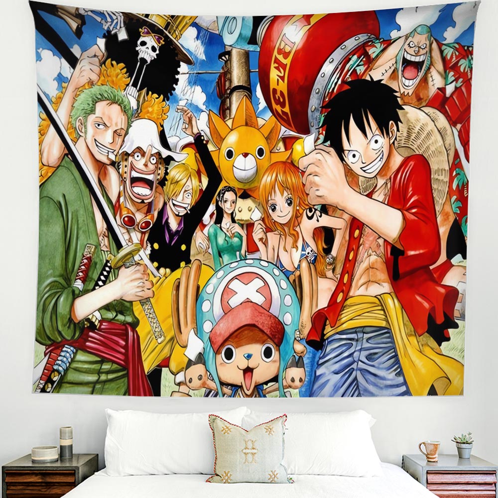 Members Straw Hat Pirates Tapestry