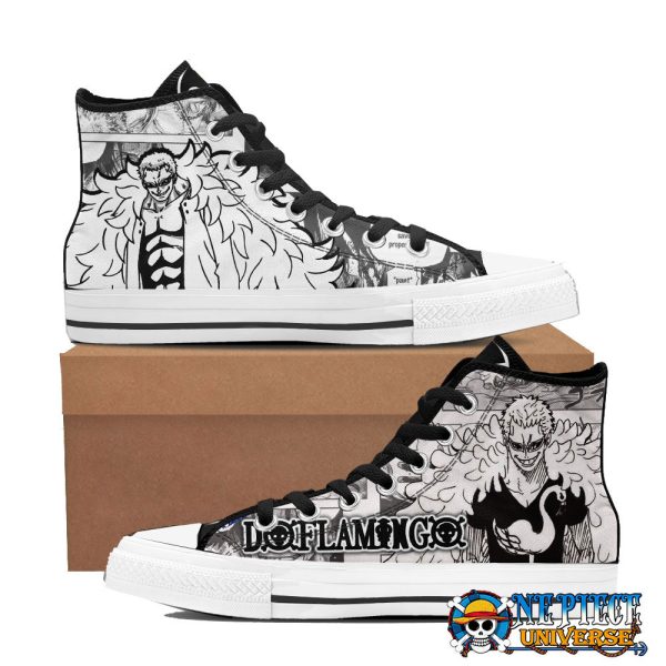 Manga Donquixote Doflamingo High Top Canvas Shoes