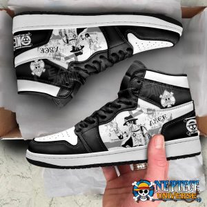 One Piece Ace Manga Style Jordan High Top Shoes