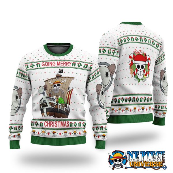 One Piece Going Merry Ugly Christmas Sweater Xmas Gift