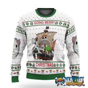 One Piece Going Merry Ugly Christmas Sweater Xmas Gift