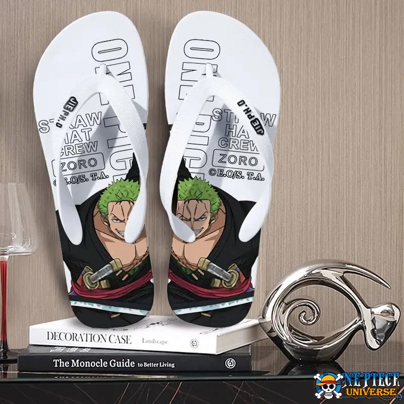 Roronoa Zoro Flip Flops Non-Slip Green