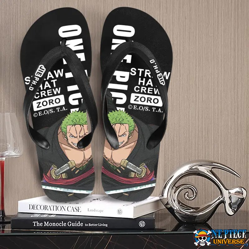 Roronoa Zoro Flip Flops Non-Slip Green