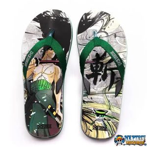 Roronoa Zoro Flip Flops Non-Slip Green