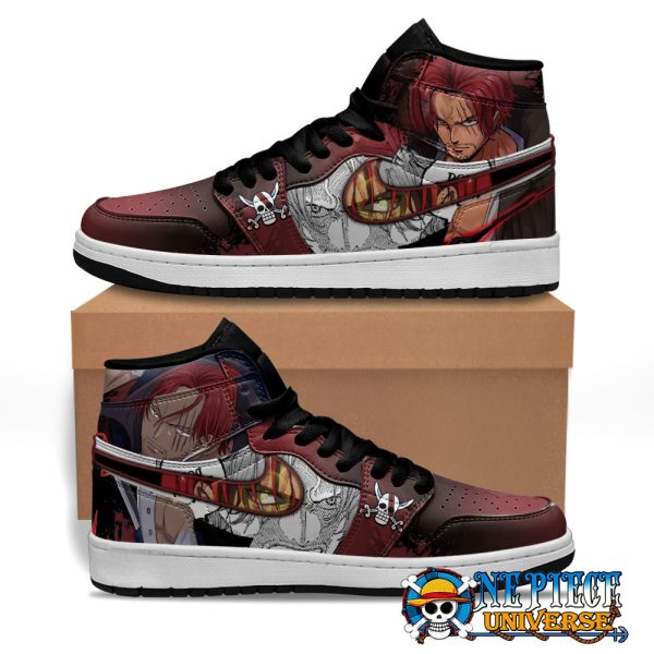 One Piece Shanks Anime Jordan Sneakers Shoes