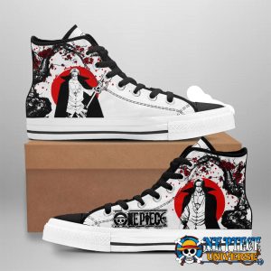 Sharks Red Moon Japan High Top Canvas Shoes