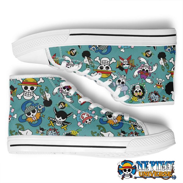 Strawhats Jolly Roger One Piece Canvas Shoes