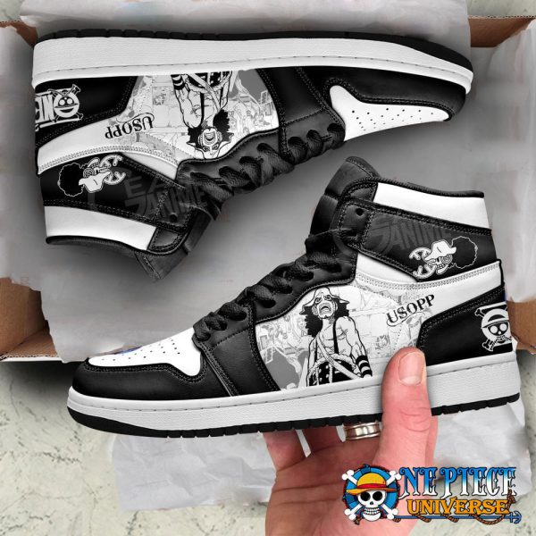 Usopp Manga Style JD Custom Shoes