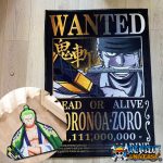 Wanted Zoro Rug Shape Non-Slip