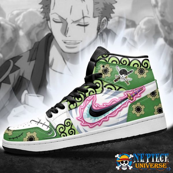 Zoro Wano Enma Haki Pattern Jordan Custom Shoes