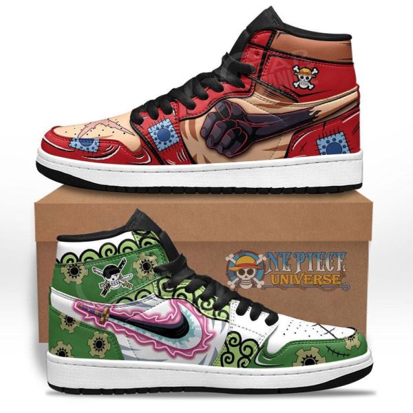 Zoro vs Luffy - Enma vs Gomu Gomu Jordan Custom Shoes