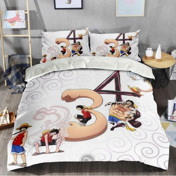 Luffy Gear Evolution Bed Sheets Duvet Cover Sets HOT