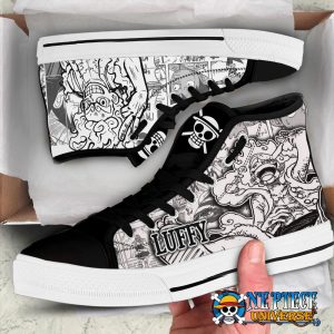 One Piece Manga Gear 5 Luffy Canvas Shoes